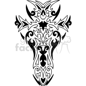 cross clip art tattoo illustrations 026