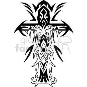 cross clip art tattoo illustrations 027
