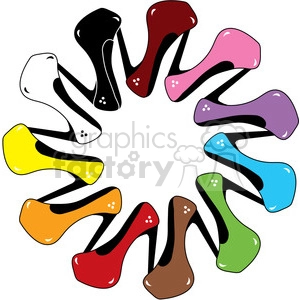 High Heels Shoe of Every Color