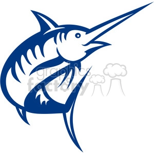 swordfish vector outline