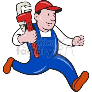 plumber monkey wrench running 001
