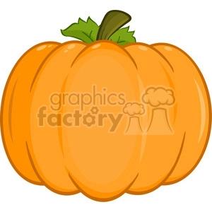 6603 Royalty Free Clip Art Pumpkin Cartoon Illustration