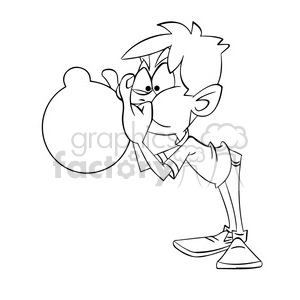black and white image of boy blowing bubble gum bubble nino inflando globo negro