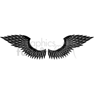 vinyl ready vector wing tattoo design 072