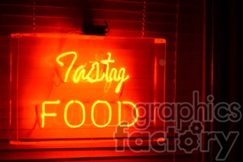 tasty food signage