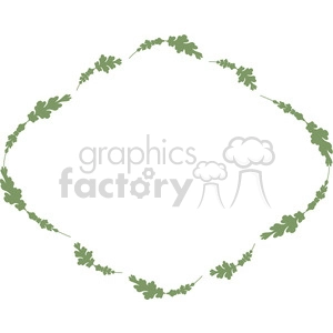 green floral frame swirls boutique design border 7