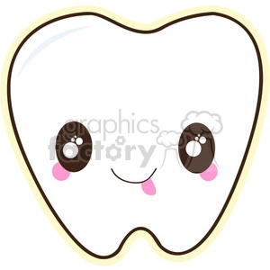 Tooth cartoon character vector image