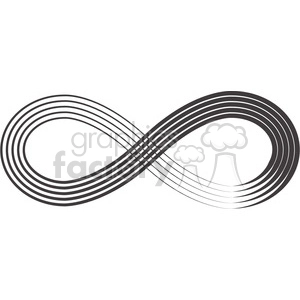 infinity symbol vector pen strokes of forever