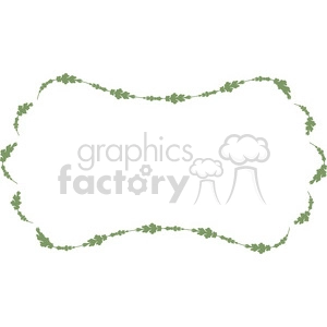 green floral frame swirls boutique design border 10