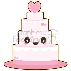 wedding cake cartoon character