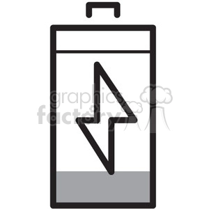 low battery vector icon