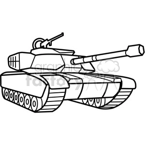 military tank outline