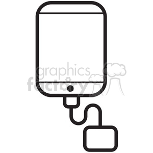 charge my iphone vector icon
