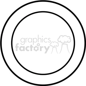 round design template vector art