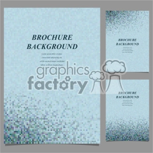 vector letter brochure template set 022