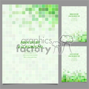 vector letter brochure template set 019