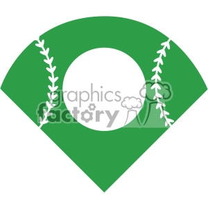 baseball field svg cut file vector