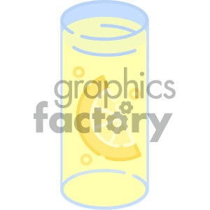 Lemonade glass vector art