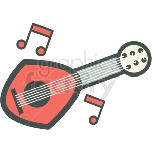 ukulele vector icon image