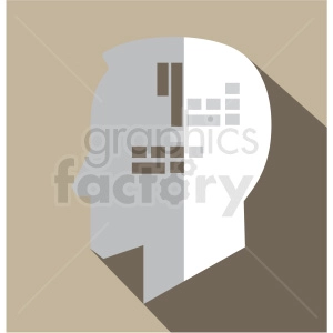 artificial intelligence vector icon clip art