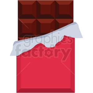 chocolate bar vector flat icon clipart with no background