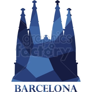 barcelona blue label vector