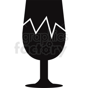 cracked wine glass design