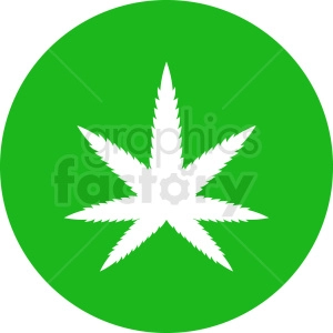 green vector marijuana leaf design