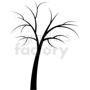 vector tree with no leaves