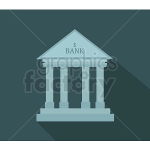 bank icon on dark background