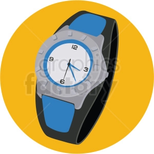 mens watch yellow background