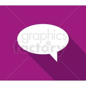 speech bubble vector clipart on pink background