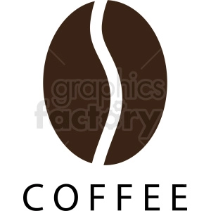 coffee bean logo template