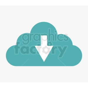 download cloud vector icon