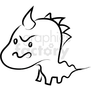 cartoon dragon drawing vector icon