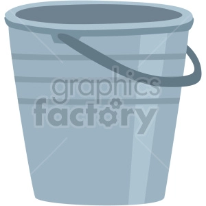 mini garden metal bucket vector clipart