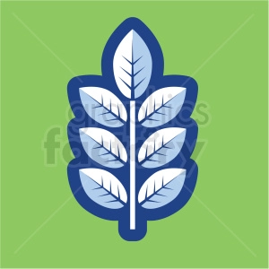 branch vector icon on green background