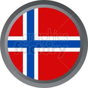 flag of Norway vector icon