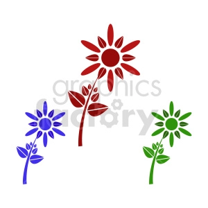 flower bundle vector design 4