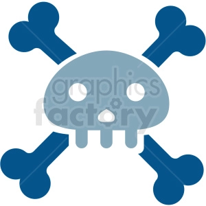 cartoon skull vector clipart