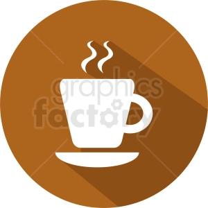 hot coffee cup vector icon