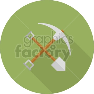 pickaxe shovel vector icon graphic clipart 3