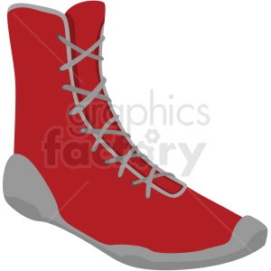 red boxing shoes vector clipart