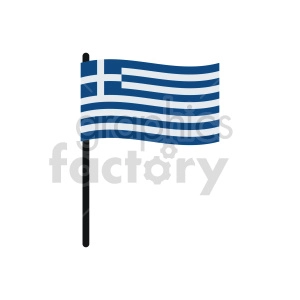 Greece flags vector clipart icon 3