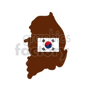 South Korea vector clipart
