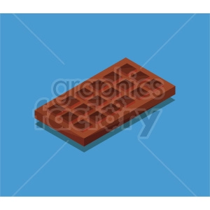 isometric chocolate vector icon clipart 3