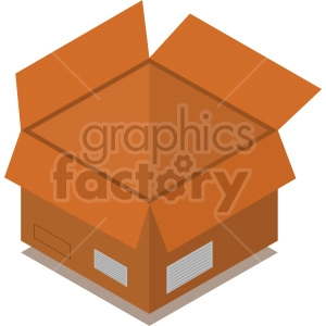 isometric boxes vector icon clipart 9