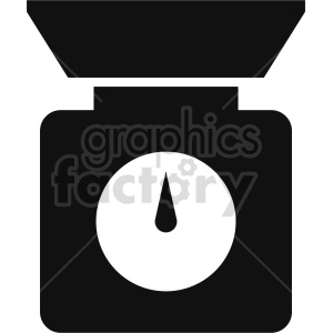 isometric kitchen scale vector icon clipart 3