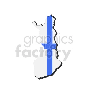finland flag design vector graphic