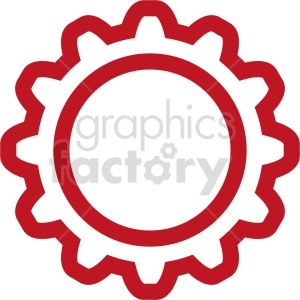 gear symbol vector clipart